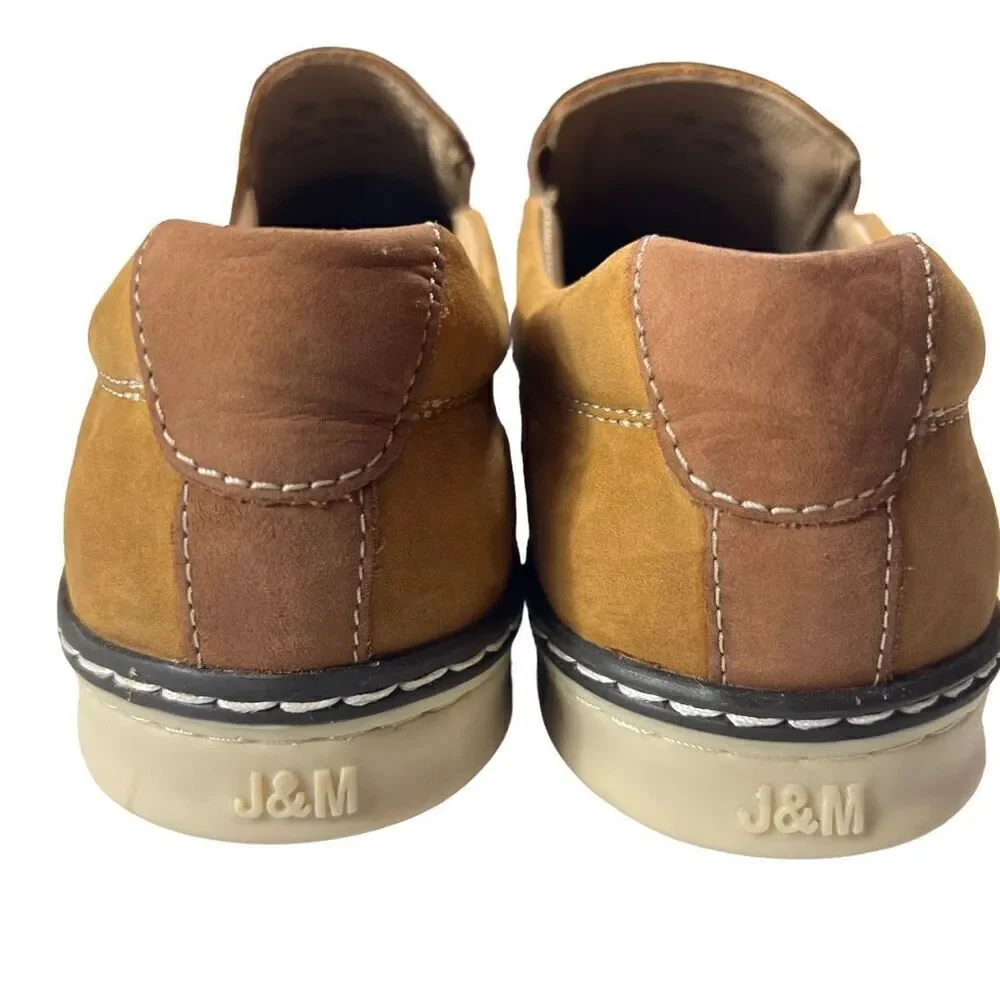 Johnston & Murphy McGuffey Boys Suede Leather Slip-on Shoes NWOT Boys Size 4.5